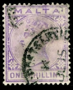 MALTA SG29, 1s pale violet, USED. Cat £21. 