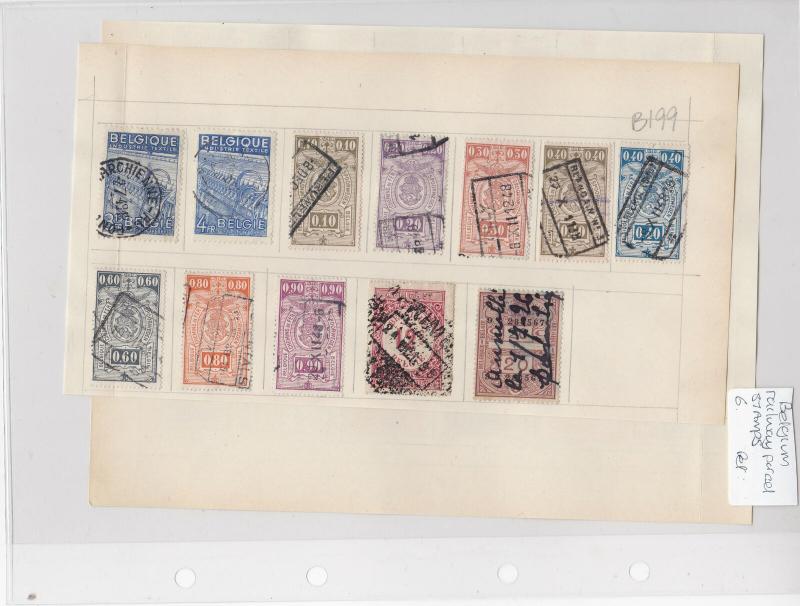 Belgium Railway Parcel Stamps Ref: R7284