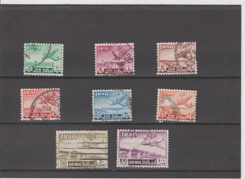 Iraq  Scott#  C1-C8  Used  (1949 Airmail)