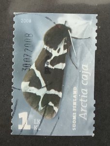 Finland 2008 Scott 1314a used - 1st klass,  Moths, 	Arctia caja