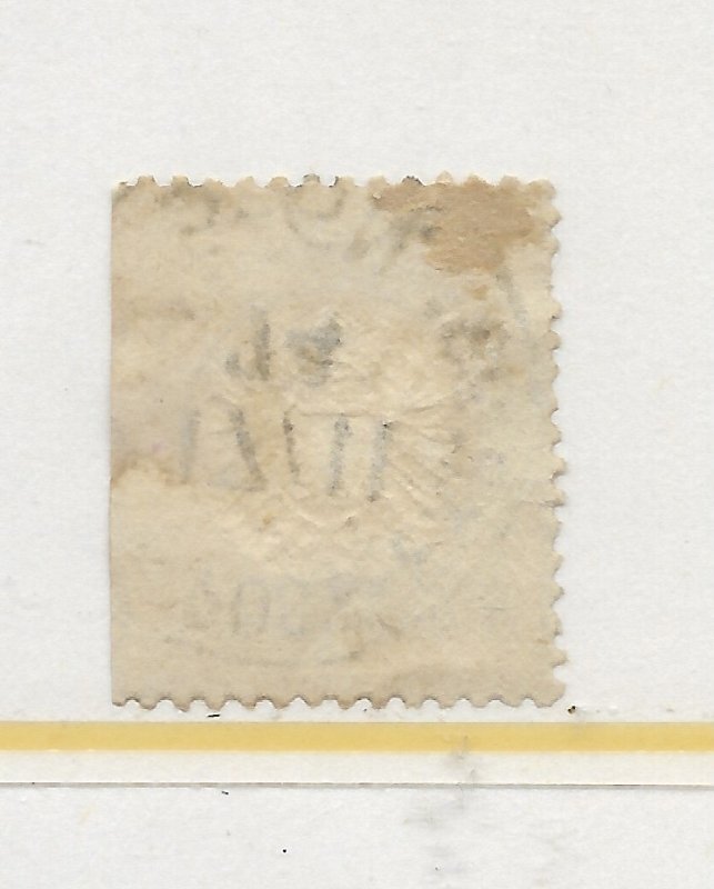 Germany #14 The 1872 1/4 Gr Eagle with Large Shield Used C.V. $110.00
