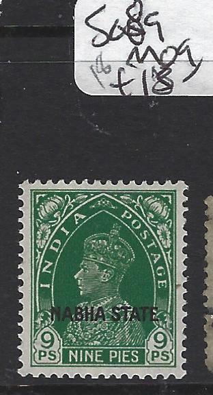 INDIA  PATIALA  (PP2408B)   KGVI   9P  SG 89   MOG