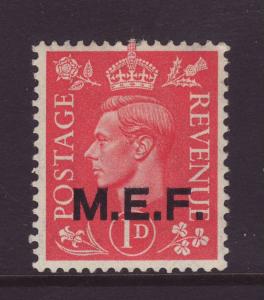 1943 GB 1d Opt MEF Mint