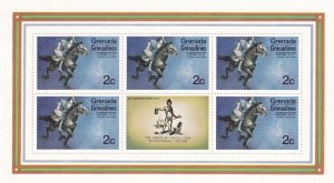 SA17b Grenada Grenadines 1975 Bicentenary, American Revolution '76 mint S/S