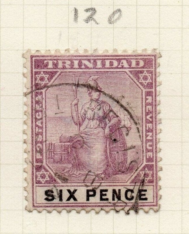 Trinidad 1902-03 Early Issue Fine Used 6d. 284523