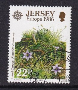 Jersey   #398  cancelled   1986  Europa  22p