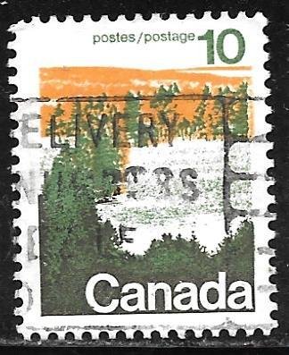 Canada 594vi: 10c Forest area in central Canada, used, VF