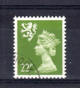 22p TYPE 2 SCOTLAND REGIONAL PERF 14 FINE USED (WITH GUM) SG S48Ea Cat £16