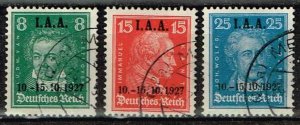 Germany 1927,Sc.#363-5 used