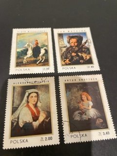 Poland sc 1908,1909,1911,1913 u