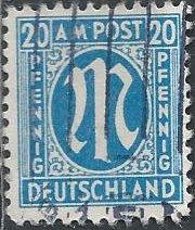 Germany 3N11(a?) (used) 20pf AMG (1945)