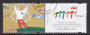 Poland 2011 Sc 4012 European Union Council Polish Presidency Stamp Used