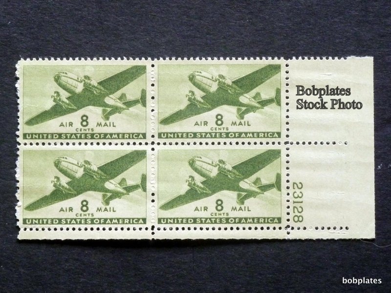 BOBPLATES #C26 Transports Lower Left Plate Block 23129 F-VF NH DCV=$1.5