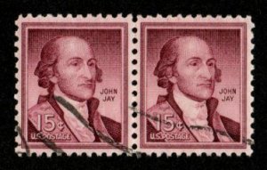 United States #1046a used tagged pair