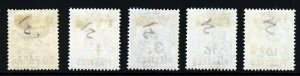 BRITISH LEVANT KG V 1921 Surcharged Part Set to 18¾ Piastres SG 41 to SG 47 MINT