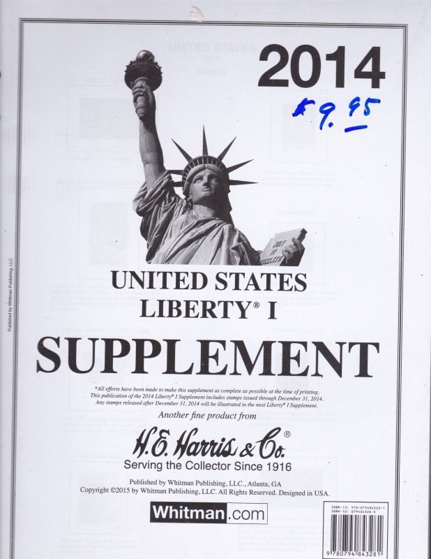 KAPPYS HE HARRIS LIBERTY 1  SUPPLEMENT 2014