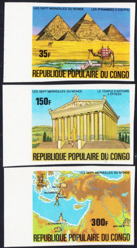 Congo #460-467 MNH Imperf Set