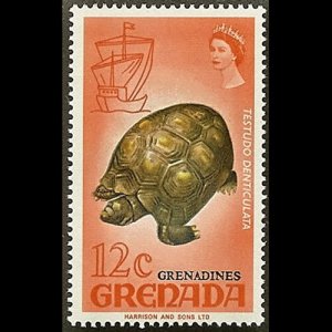 GRENADA GRENADINES 1975 - Scott# 9 Marine Life 12c NH