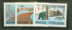 Finland #B191-3  Single (Complete Set)