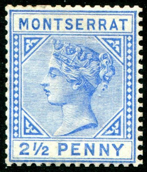 HERRICKSTAMP MONTSERRAT Sc.# 8 Mint Hinged Scott Retail $29.00