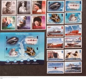 2021 YEAR- BRITISH ANTARCTIC - YEAR PACK              complet set MNH**