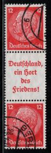 Germany Scott # 422 (2), label A10, used, se-tenant, Mi # S146
