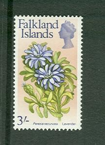 Falkland Islands 1968 3s Lavender, flower, MNH