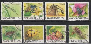 *KAPPYSSTAMPS KS2539 SINGAPORE SCOTT # 453a-60a USED RETAIL $285