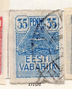 Estonia 1919 Early Issue Fine Used 35p. 170975