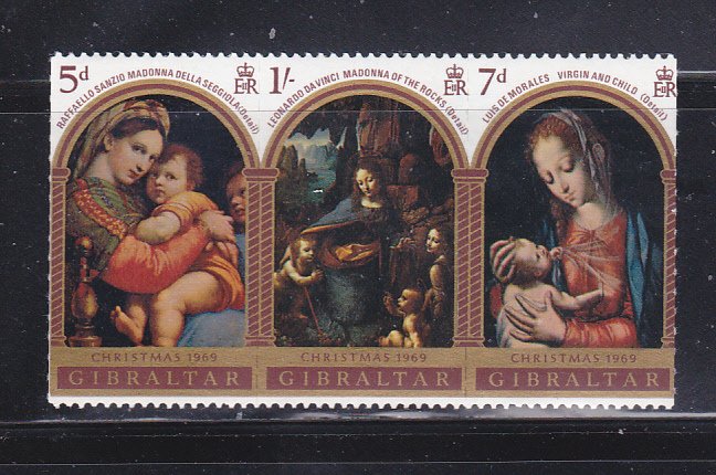 Gibraltar 232a Set MNH Christmas (A)