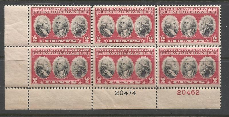 703 2cX6 2 Pl# Block MNH F/VF Centering