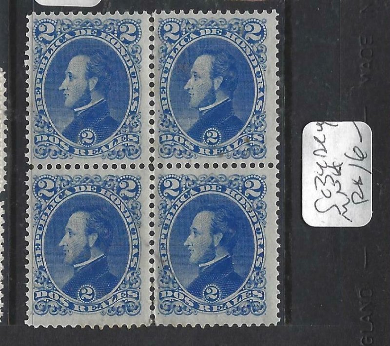 HONDURAS (P2706B)  2R  SC 34 BL OF 4    MNH