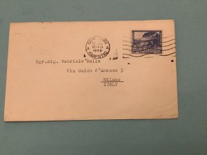 South  Africa 1948 to Milan Italy Stamps Cover R41648