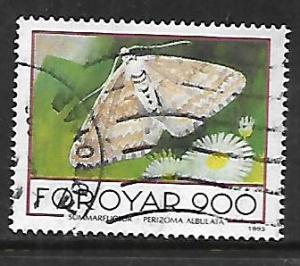 FAROE ISLANDS, 259, USED, BUTTERFLIES