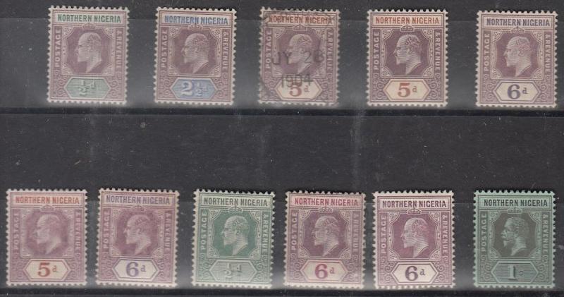 Northern Nigeria Scott 10 // 48 Mint hinged (one used) - Catalog Value $101.25