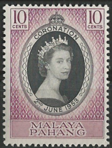 Malaya-Pahang  # 71 QE II Coronation (1)  Unused VLH