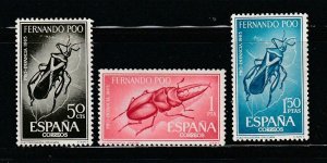 Fernando Po 231-233 Set MH Insects