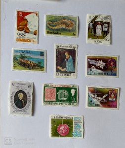 LOT OF 10 STAMPS, MNH , DIFFERENT COUNTRIES, & TOPICS