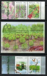 Thematic stamps MALAYSIA 2004 Perak |Mangroves 4v + min sheet mint