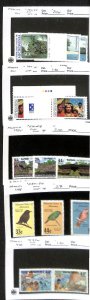 Micronesia, Postage Stamp, #187-9, 194, C16-8, C34-6, C38a Mint NH, 1985-94