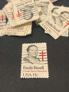 ~~VINTAGE TREASURES ~~ Stamps For Crafting: US Emily Bissell 15c; 30 Pieces