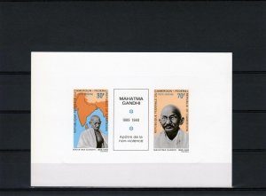 Cameroun 1968  Sc#C112/C116 GANDHI Deluxe Souvenir Sheet IMPERFORATED MNH