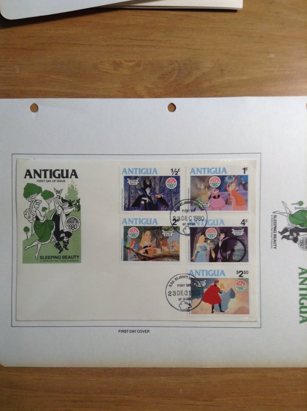 Antigua  #  592-600   First day cover