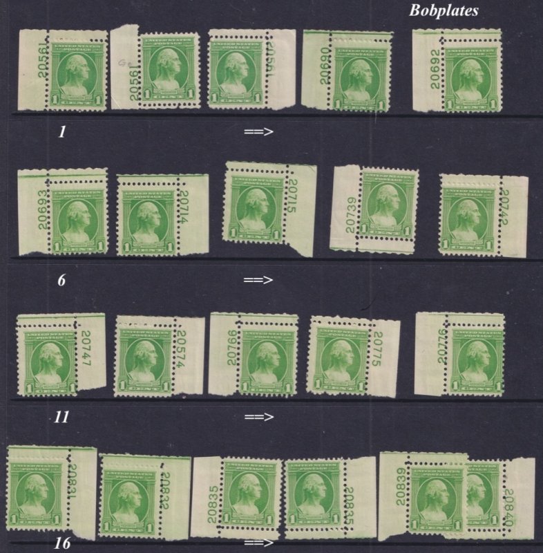 BOBPLATES US #705 Washington Bicentennial Plate Singles F-VF Mint NH ~Pick One~