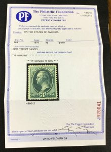 MOMEN: US STAMPS #184 USED PF GRADED CERT XF-SUP 95 LOT #81828