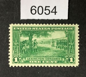 MOMEN: US STAMPS # 617 MINT OG NH XF  LOT #6054