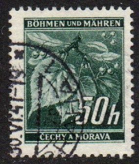 Czechoslovakia - Bohemia and Moravia Sc #26 Used