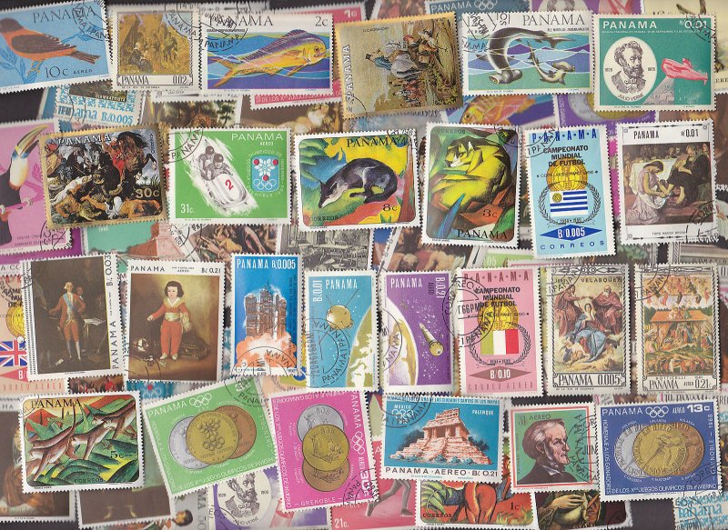 100 All Different PANAMA Stamps