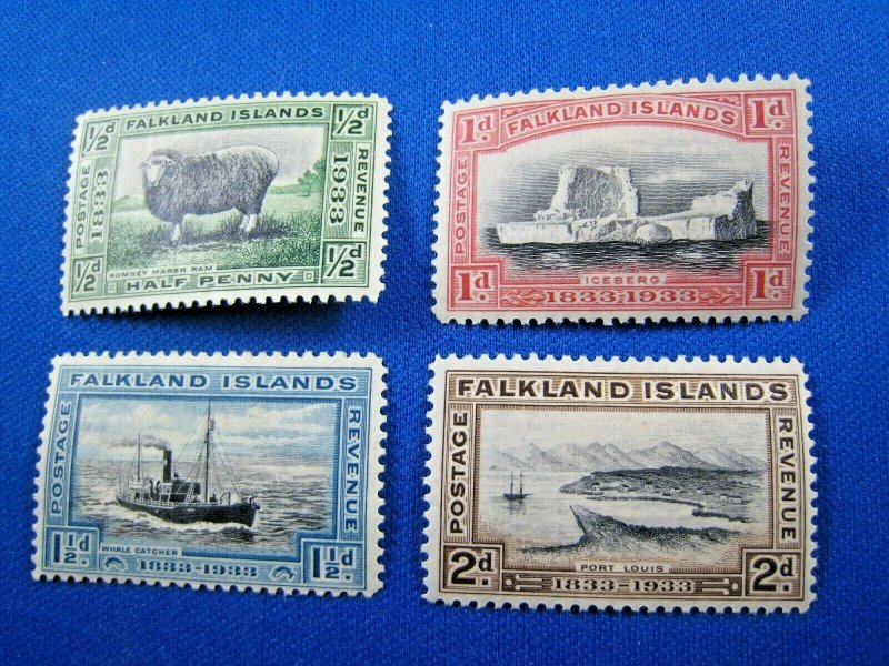 FALKLAND ISLANDS  1933  -  SCOTT # 65-68  -  MH           (Hf3)