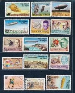 D393516 Niger Nice selection of VFU Used stamps